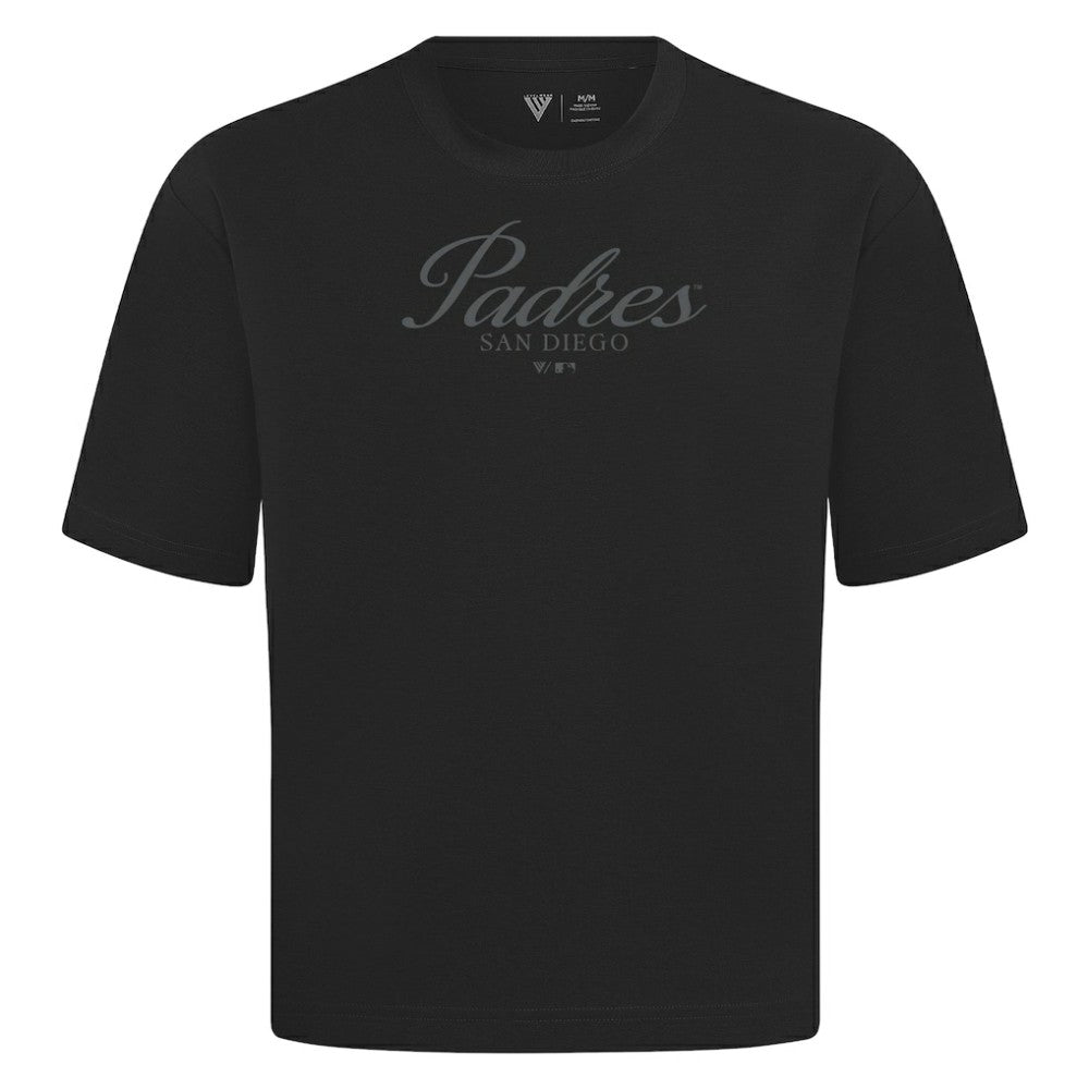 San Diego Padres Levelwear Ethereal Oversized Luxe Signature Knit T-Shirt - MLB T-shirts