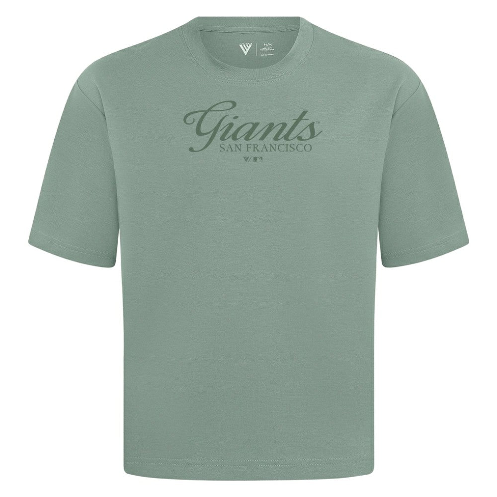 San Francisco Giants Levelwear Ethereal Oversized Luxe Signature Knit T-Shirt - MLB T-shirts