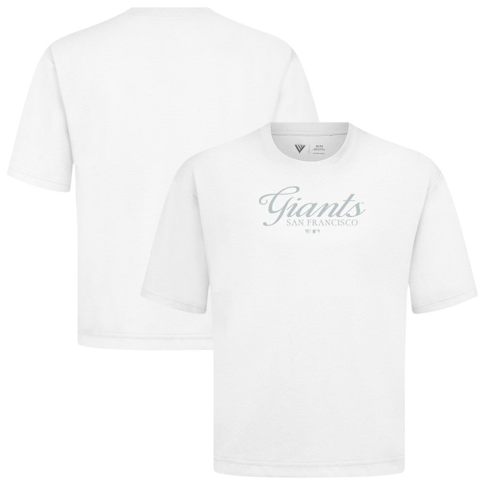 San Francisco Giants Levelwear Ethereal Oversized Luxe Signature Knit T-Shirt - MLB T-shirts