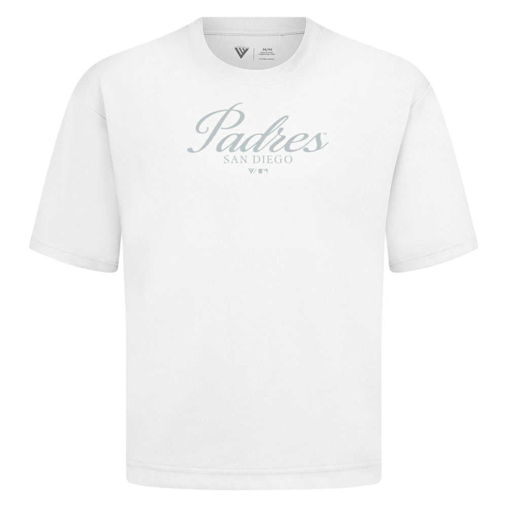 San Diego Padres Levelwear Ethereal Oversized Luxe Signature Knit T-Shirt - MLB T-shirts