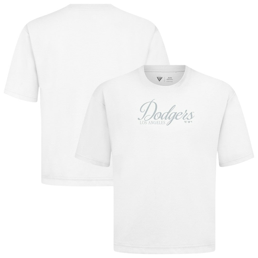 Los Angeles Dodgers Levelwear Ethereal Oversized Luxe Signature Knit T-Shirt - MLB T-shirts