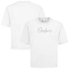 Los Angeles Dodgers Levelwear Ethereal Oversized Luxe Signature Knit T-Shirt - MLB T-shirts