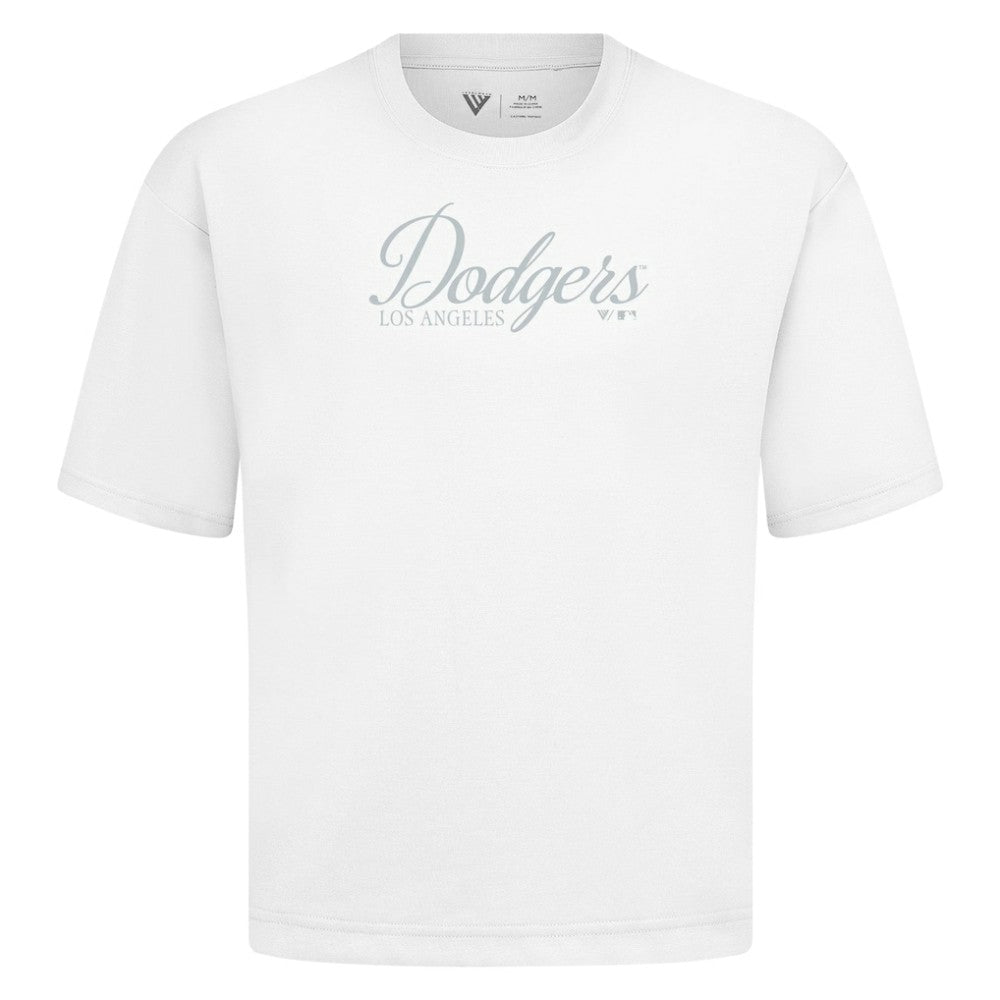 Los Angeles Dodgers Levelwear Ethereal Oversized Luxe Signature Knit T-Shirt - MLB T-shirts