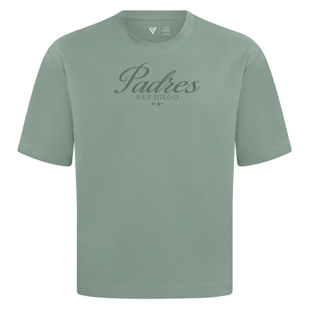 San Diego Padres Levelwear Ethereal Oversized Luxe Signature Knit T-Shirt - MLB T-shirts