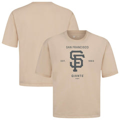San Francisco Giants Levelwear Crossway Oversized Luxe Signature Knit T-Shirt - MLB T-shirts