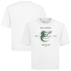 Baltimore Orioles Levelwear Crossway Oversized Luxe Signature Knit T-Shirt - MLB T-shirts