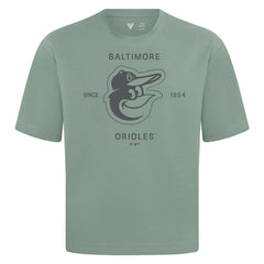 Baltimore Orioles Levelwear Crossway Oversized Luxe Signature Knit T-Shirt - MLB T-shirts