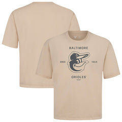 Baltimore Orioles Levelwear Crossway Oversized Luxe Signature Knit T-Shirt - MLB T-shirts