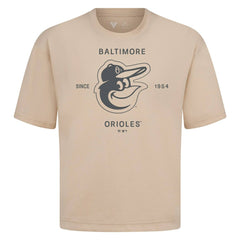 Baltimore Orioles Levelwear Crossway Oversized Luxe Signature Knit T-Shirt - MLB T-shirts