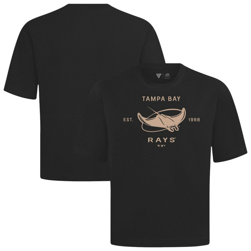 Tampa Bay Rays Levelwear Crossway Oversized Luxe Signature Knit T-Shirt - MLB T-shirts