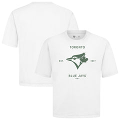 Toronto Blue Jays Levelwear Crossway Oversized Luxe Signature Knit T-Shirt - MLB T-shirts