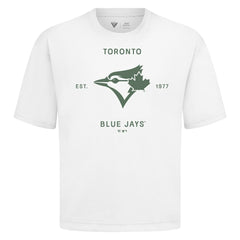 Toronto Blue Jays Levelwear Crossway Oversized Luxe Signature Knit T-Shirt - MLB T-shirts