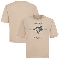 Toronto Blue Jays Levelwear Crossway Oversized Luxe Signature Knit T-Shirt - MLB T-shirts