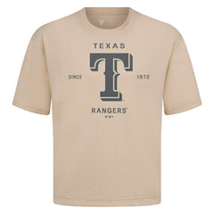 Texas Rangers Levelwear Crossway Oversized Luxe Signature Knit T-Shirt - MLB T-shirts