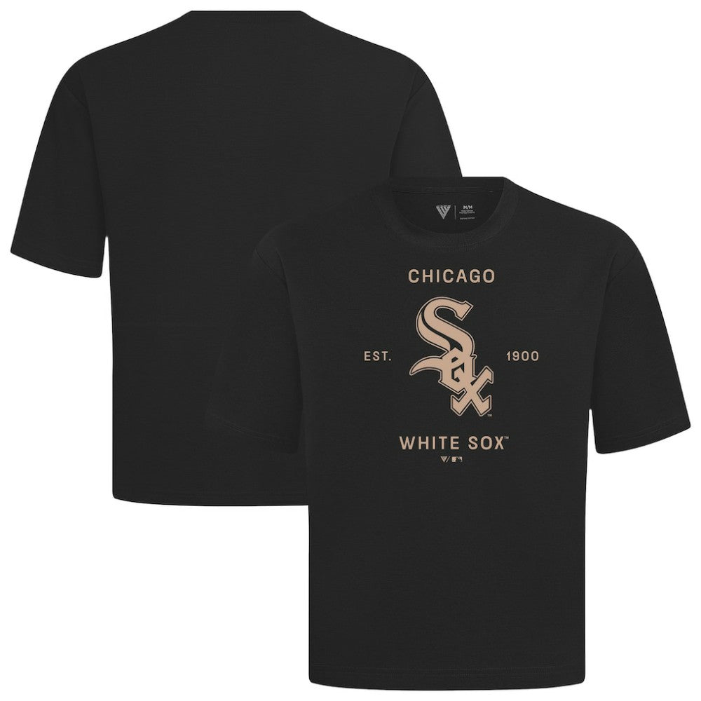Chicago White Sox Levelwear Crossway Oversized Luxe Signature Knit T-Shirt - MLB T-shirts
