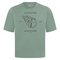 Cleveland Guardians Levelwear Crossway Oversized Luxe Signature Knit T-Shirt - MLB T-shirts