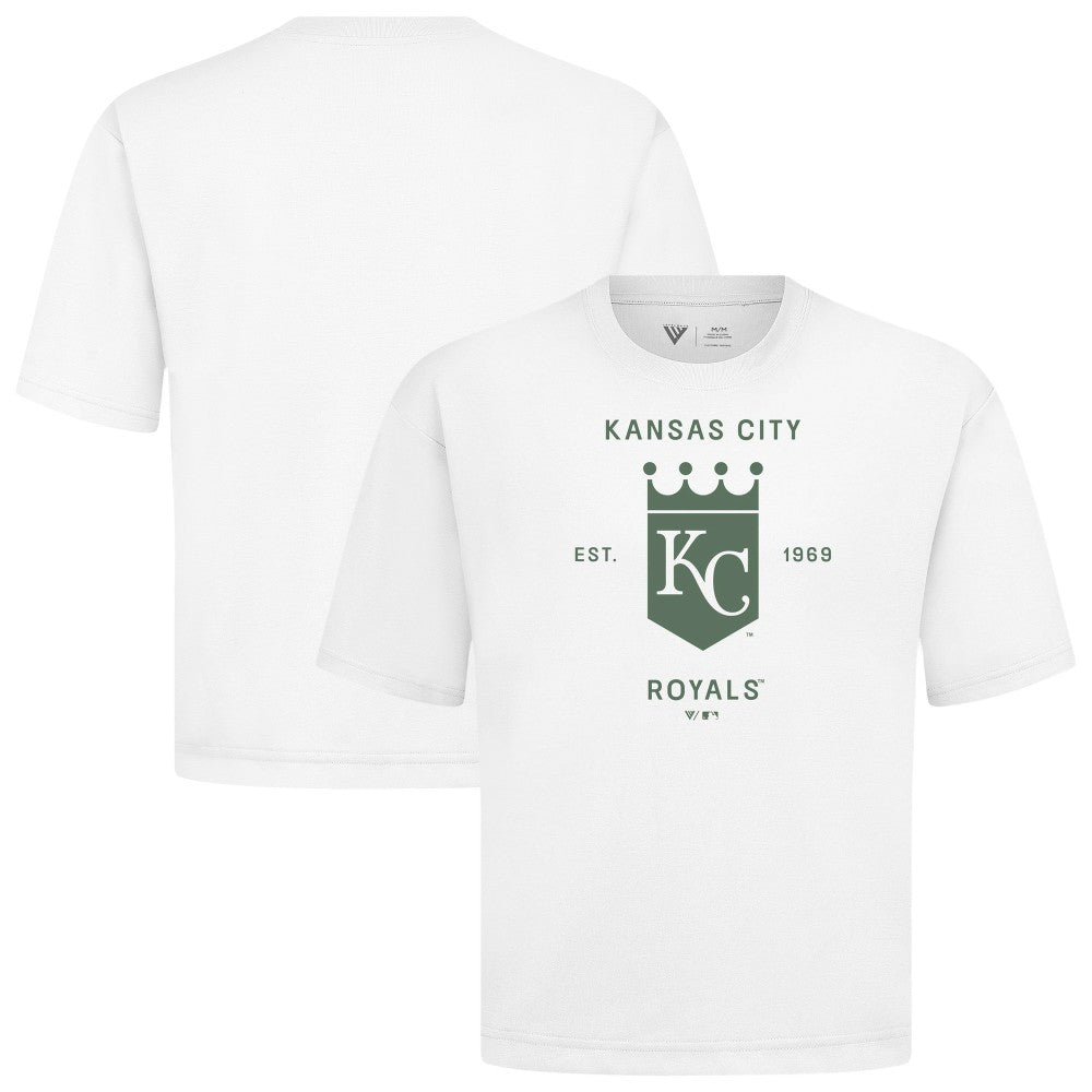 Kansas City Royals Levelwear Crossway Oversized Luxe Signature Knit T-Shirt - MLB T-shirts