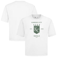 Kansas City Royals Levelwear Crossway Oversized Luxe Signature Knit T-Shirt - MLB T-shirts
