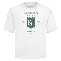 Kansas City Royals Levelwear Crossway Oversized Luxe Signature Knit T-Shirt - MLB T-shirts
