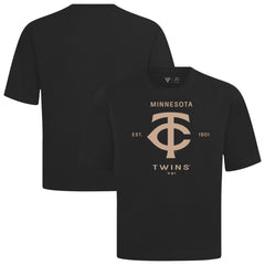 Minnesota Twins Levelwear Crossway Oversized Luxe Signature Knit T-Shirt - MLB T-shirts