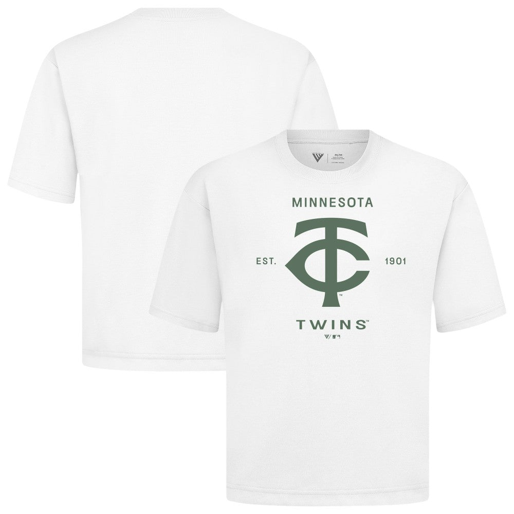 Minnesota Twins Levelwear Crossway Oversized Luxe Signature Knit T-Shirt - MLB T-shirts