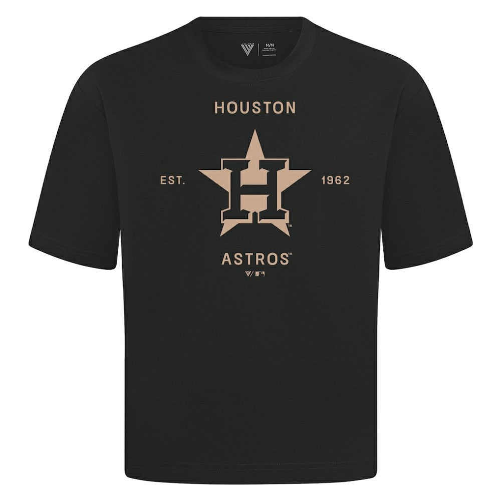 Houston Astros Levelwear Crossway Oversized Luxe Signature Knit T-Shirt - MLB T-shirts