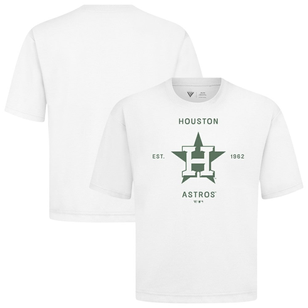 Houston Astros Levelwear Crossway Oversized Luxe Signature Knit T-Shirt - MLB T-shirts