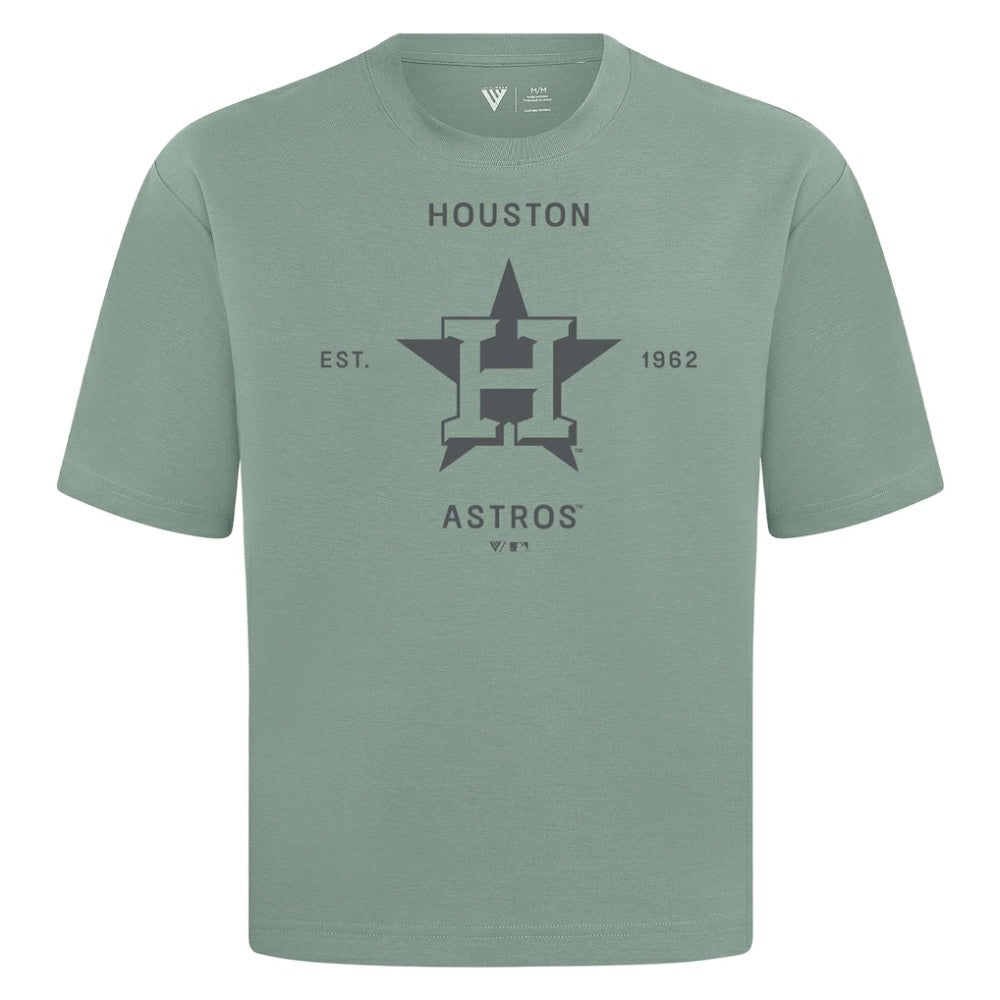 Houston Astros Levelwear Crossway Oversized Luxe Signature Knit T-Shirt - MLB T-shirts