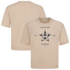 Houston Astros Levelwear Crossway Oversized Luxe Signature Knit T-Shirt - MLB T-shirts