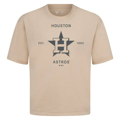 Houston Astros Levelwear Crossway Oversized Luxe Signature Knit T-Shirt - MLB T-shirts