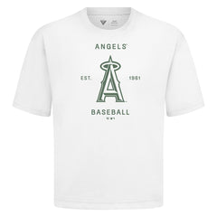 Los Angeles Angels Levelwear Crossway Oversized Luxe Signature Knit T-Shirt - MLB T-shirts