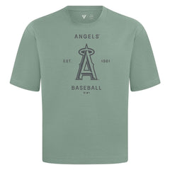Los Angeles Angels Levelwear Crossway Oversized Luxe Signature Knit T-Shirt - MLB T-shirts