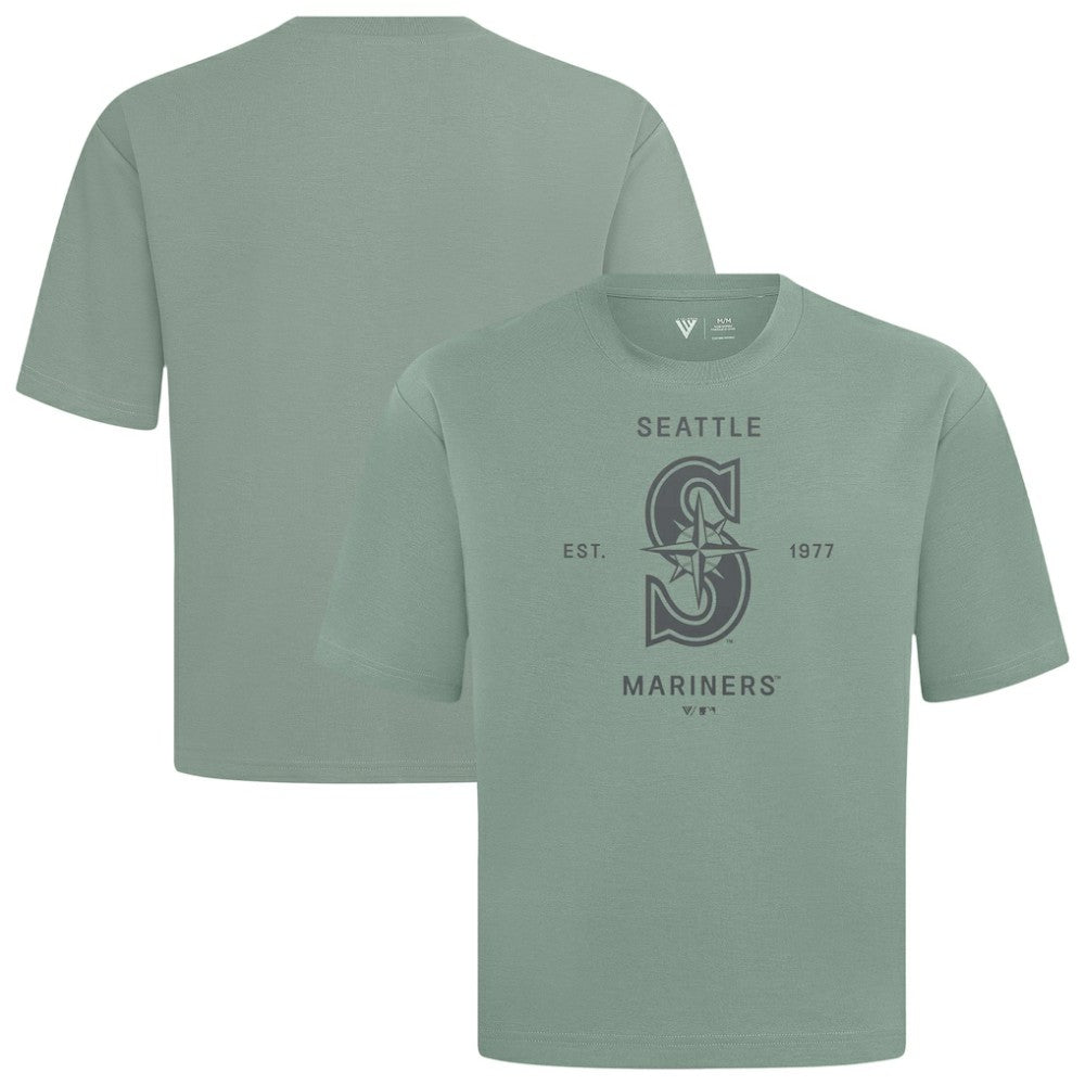 Seattle Mariners Levelwear Crossway Oversized Luxe Signature Knit T-Shirt - MLB T-shirts