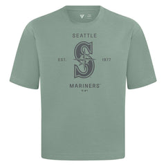 Seattle Mariners Levelwear Crossway Oversized Luxe Signature Knit T-Shirt - MLB T-shirts