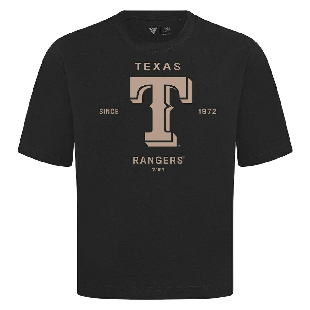 Texas Rangers Levelwear Crossway Oversized Luxe Signature Knit T-Shirt - MLB T-shirts