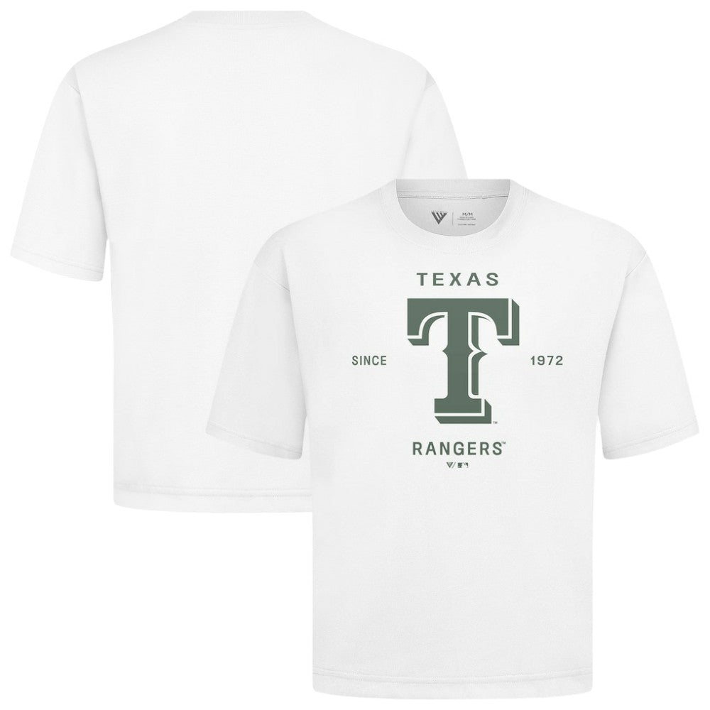 Texas Rangers Levelwear Crossway Oversized Luxe Signature Knit T-Shirt - MLB T-shirts
