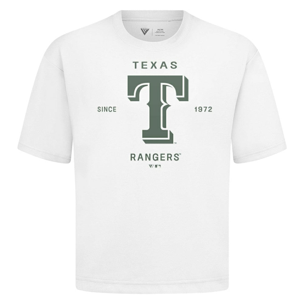 Texas Rangers Levelwear Crossway Oversized Luxe Signature Knit T-Shirt - MLB T-shirts