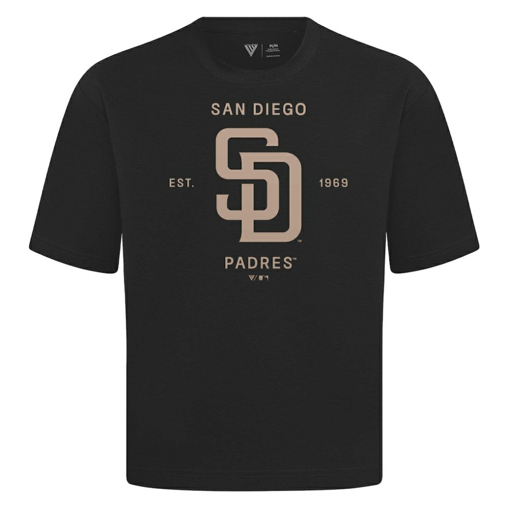 San Diego Padres Levelwear Crossway Oversized Luxe Signature Knit T-Shirt - MLB T-shirts