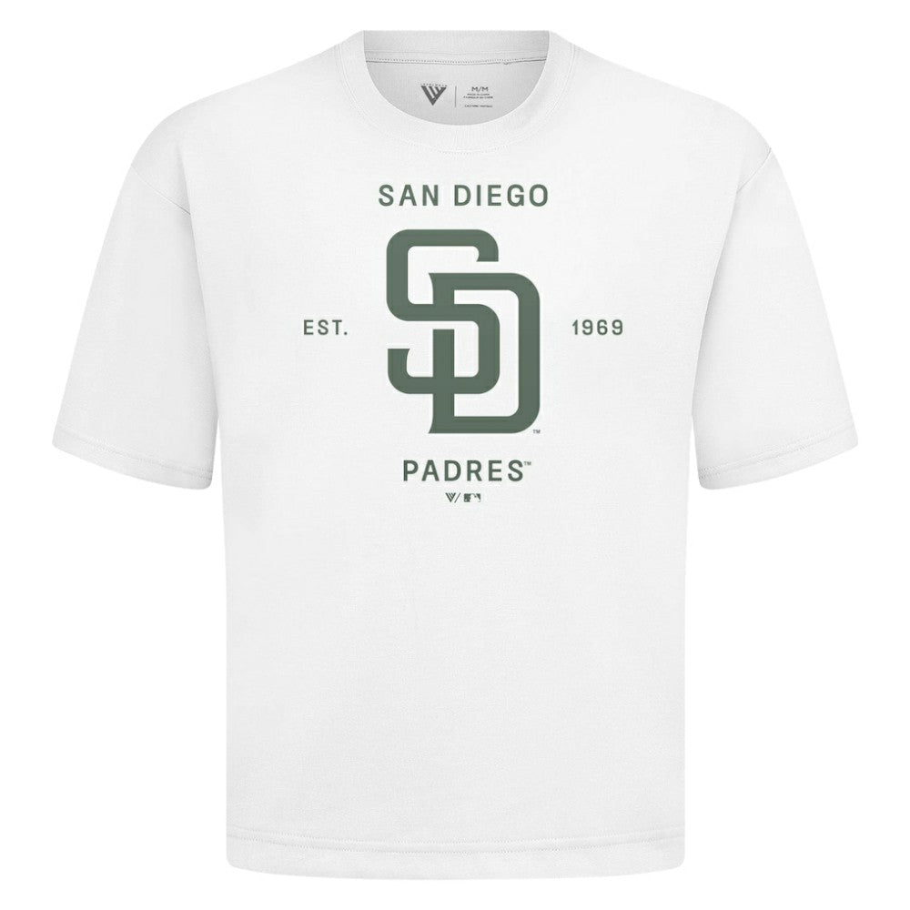 San Diego Padres Levelwear Crossway Oversized Luxe Signature Knit T-Shirt - MLB T-shirts