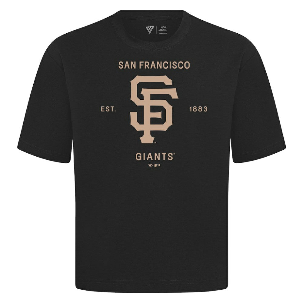 San Francisco Giants Levelwear Crossway Oversized Luxe Signature Knit T-Shirt - MLB T-shirts