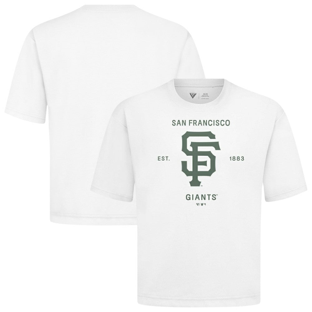 San Francisco Giants Levelwear Crossway Oversized Luxe Signature Knit T-Shirt - MLB T-shirts