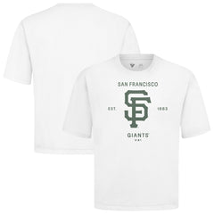 San Francisco Giants Levelwear Crossway Oversized Luxe Signature Knit T-Shirt - MLB T-shirts