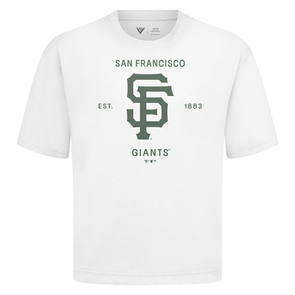San Francisco Giants Levelwear Crossway Oversized Luxe Signature Knit T-Shirt - MLB T-shirts