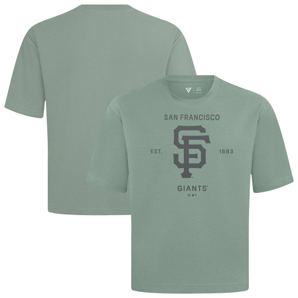 San Francisco Giants Levelwear Crossway Oversized Luxe Signature Knit T-Shirt - MLB T-shirts