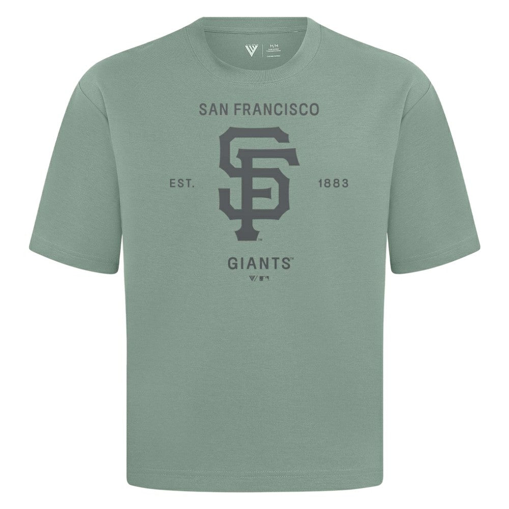 San Francisco Giants Levelwear Crossway Oversized Luxe Signature Knit T-Shirt - MLB T-shirts