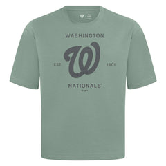 Washington Nationals Levelwear Crossway Oversized Luxe Signature Knit T-Shirt - MLB T-shirts