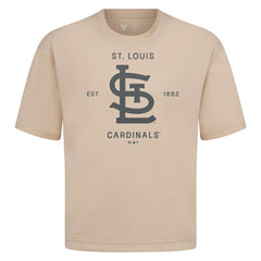 St. Louis Cardinals Levelwear Crossway Oversized Luxe Signature Knit T-Shirt - MLB T-shirts