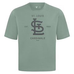 St. Louis Cardinals Levelwear Crossway Oversized Luxe Signature Knit T-Shirt - MLB T-shirts