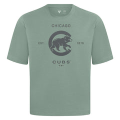Chicago Cubs Levelwear Crossway Oversized Luxe Signature Knit T-Shirt - MLB T-shirts