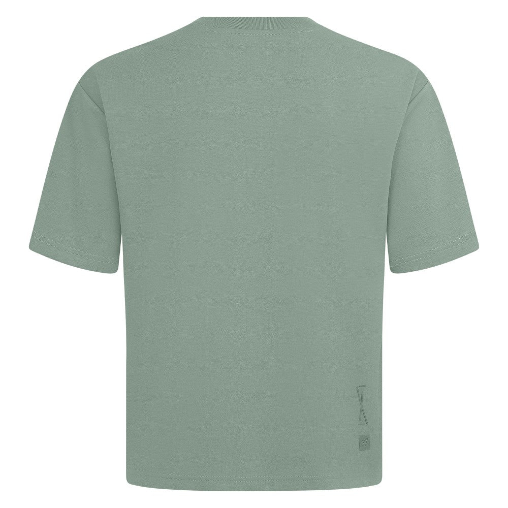 Cincinnati Reds Levelwear Crossway Oversized Luxe Signature Knit T-Shirt - MLB T-shirts